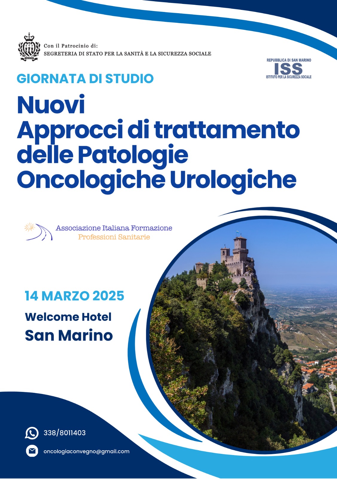 “Nuovi approcci di trattamento delle patologie oncologiche urologiche”: il convegno venerdì ma San Marino