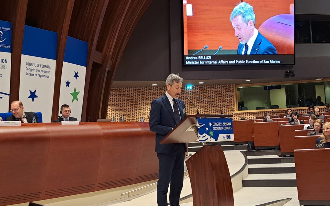 Congresso dei Poteri Locali e Regionali: Andrea Belluzzi ha partecipato in rappresentanza di San Marino