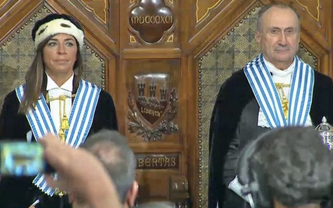 Denise Bronzetti e Italo Righi sono i nuovi capitani reggenti: dal discorso d’ingresso impegno per la pace e la cooperazione interazionale