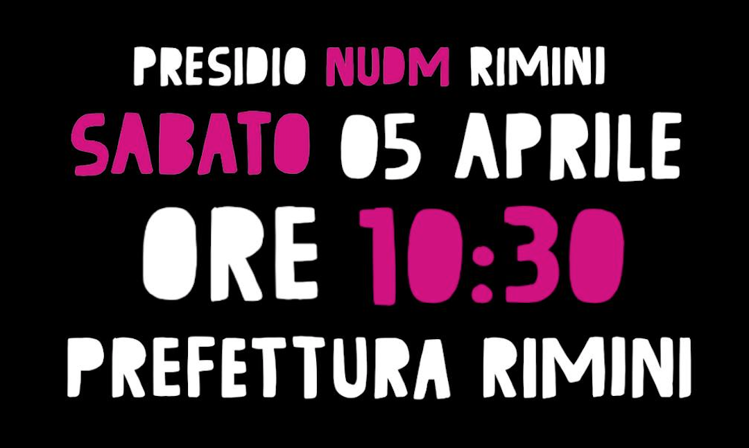 Non Una di Meno – Presidio a Rimini: “Indignazione e lutto per le vite spezzate dal numero 18”