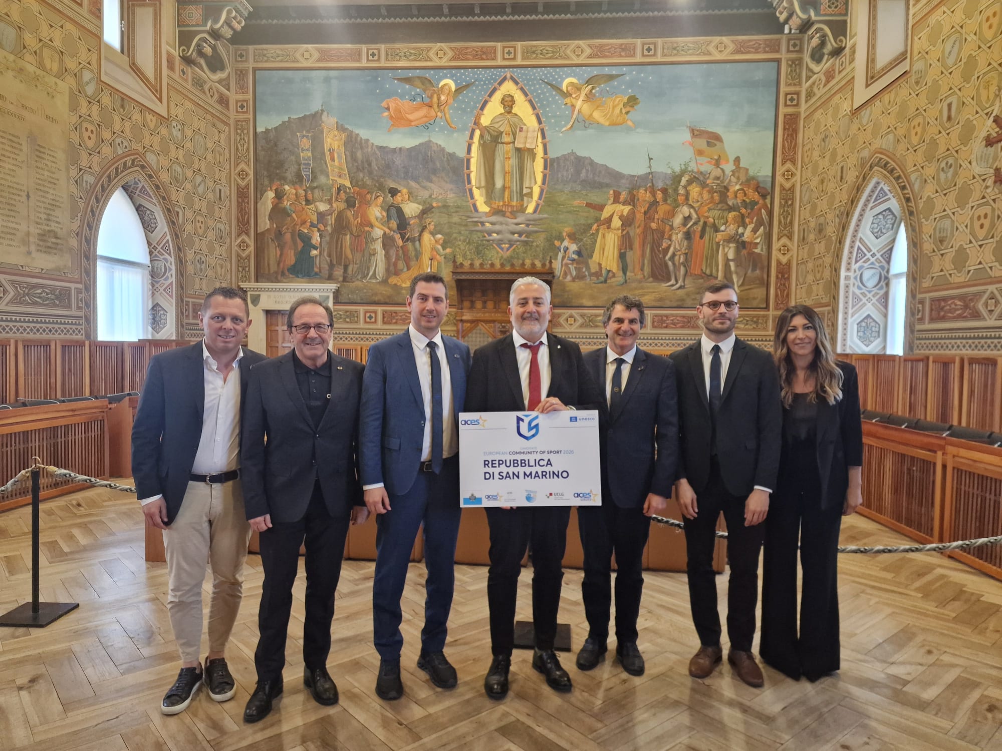 San Marino, cuore pulsante dello sport europeo: si chiude con successo la visita ACES per la candidatura a Comunità Europea dello Sport 2026
