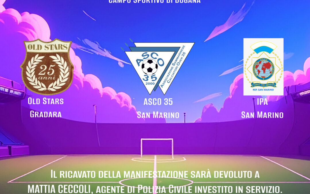ASCO 35 in campo domenica: raccolta fondi per l’agente Ceccoli