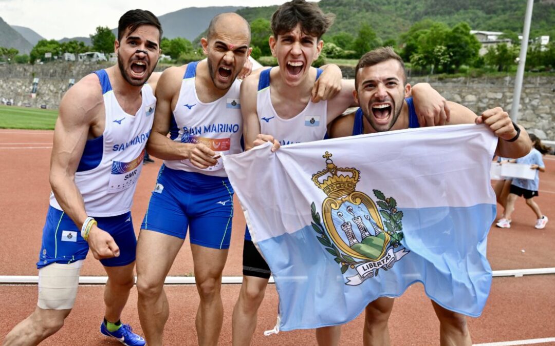 Giochi dei Piccoli Stati: l’ultimo giorno regala due ori con Verbena e staffetta maschile 4×100. Spedizione da record con 31 medaglie