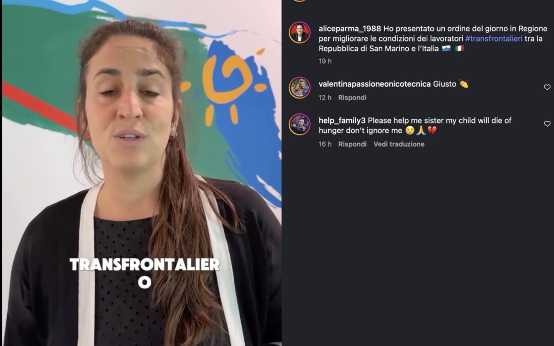 Lavoro transfrontaliero: Alice Parma accende il dibattuto in regione