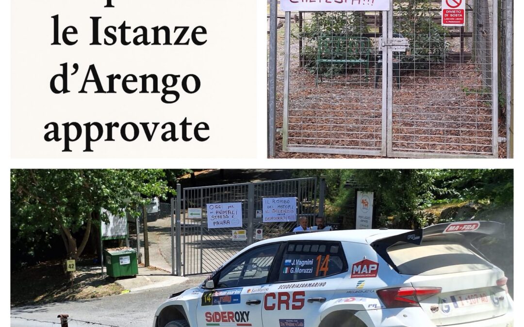 La denuncia: “Nonostante l’Istanza d’Arengo le auto da Rally terrorizzano gli animali”
