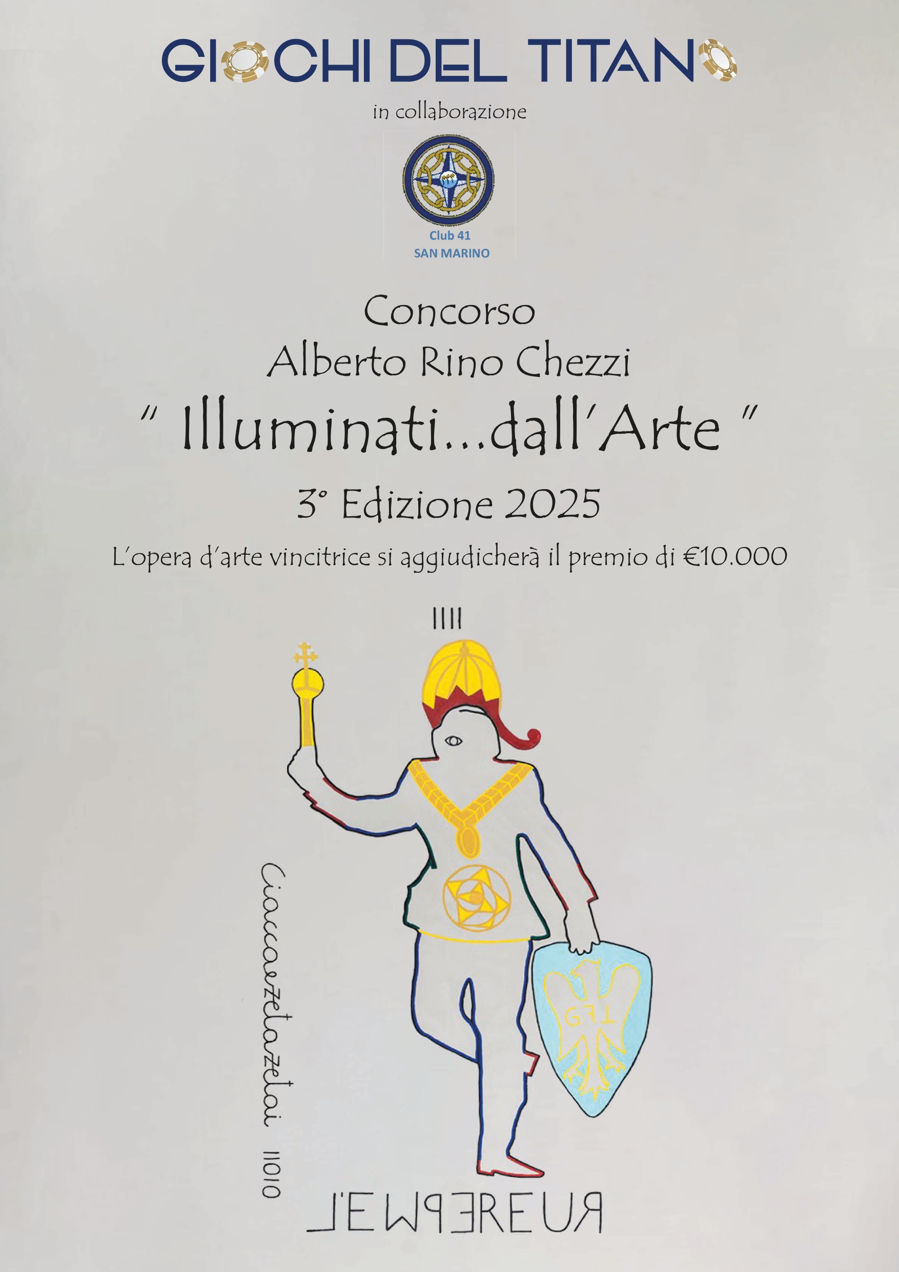 “Illuminati…dall’Arte”: Torna il Concorso d’Arte “Alberto Rino Chezzi” ai Giochi del Titano