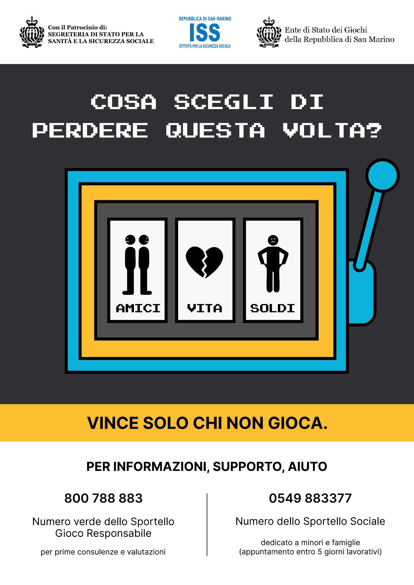 Ente di Stato dei Giochi e ISS insieme contro il gioco patologico