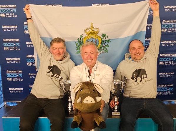 Guido Guerrini campione del mondo Ecorally: trionfo per l’equipaggio sammarinese