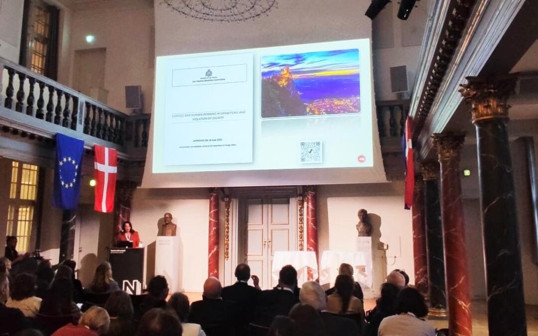 Il Comitato Sammarinese di Bioetica presenta a Copenaghen il documento sulle esposizioni di corpi plastinati