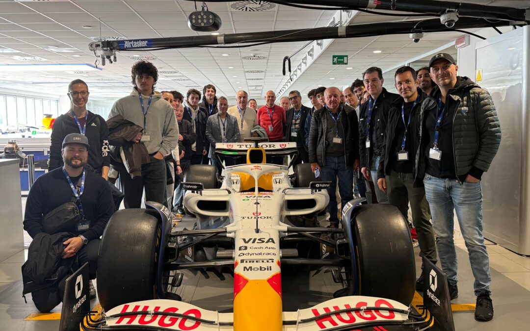 Il Panathlon Club San Marino in visita alla scuderia Visa Racing Bull Cash App di Faenza