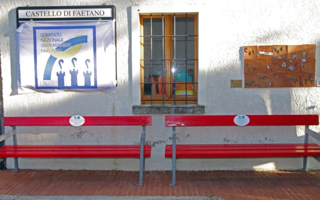 A Faetano due nuove Panchine Rosse: un dialogo tra generazioni contro la violenza