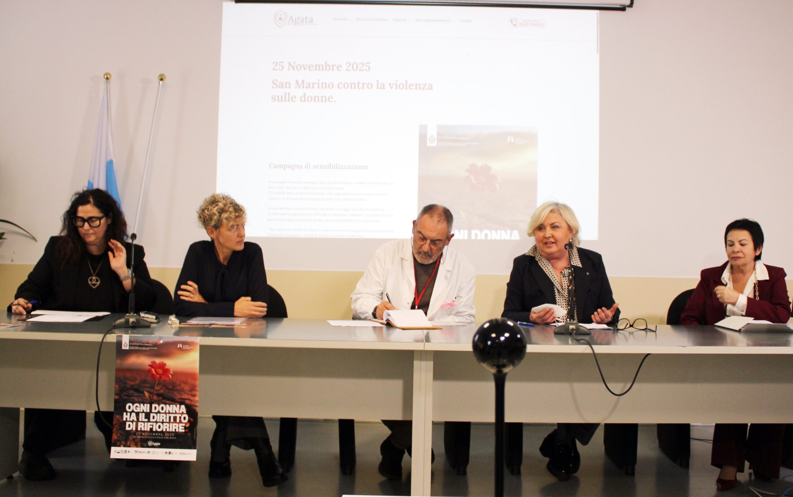 25 novembre: San Marino presenta la campagna “Ogni donna ha il diritto di rifiorire”