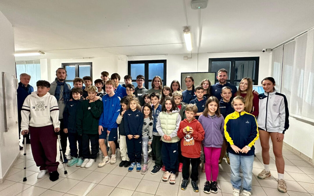 Lucia Bronzetti incontra i giovani della Scuola Federale Tennis di San Marino