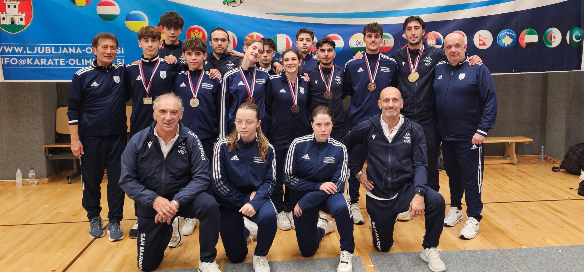 Otto medaglie per il karate biancazzurro al Ljubljana Open