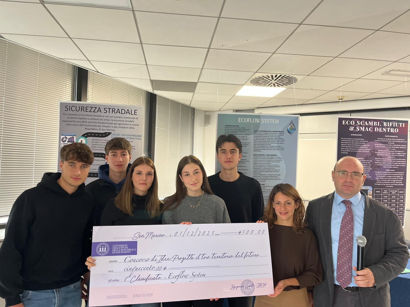 Gli studenti progettano il futuro del territorio: premiati i vincitori del concorso dell’Università di San Marino