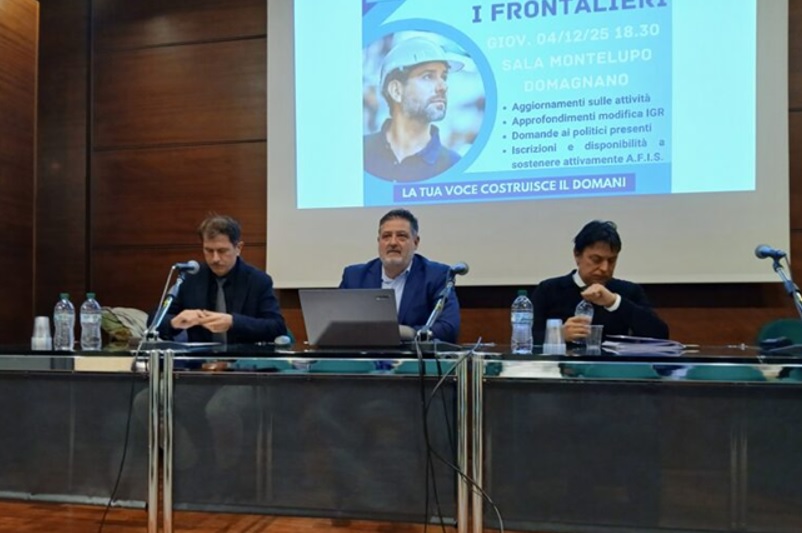 A.F.I.S.: “Serve unità per affrontare riforma IGR e disparità di trattamento dei frontalieri”