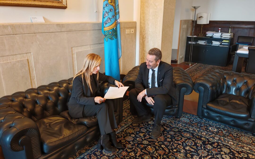 San Marino–Italia, vertice a Palazzo Begni: confermata la visita del viceministro Leo