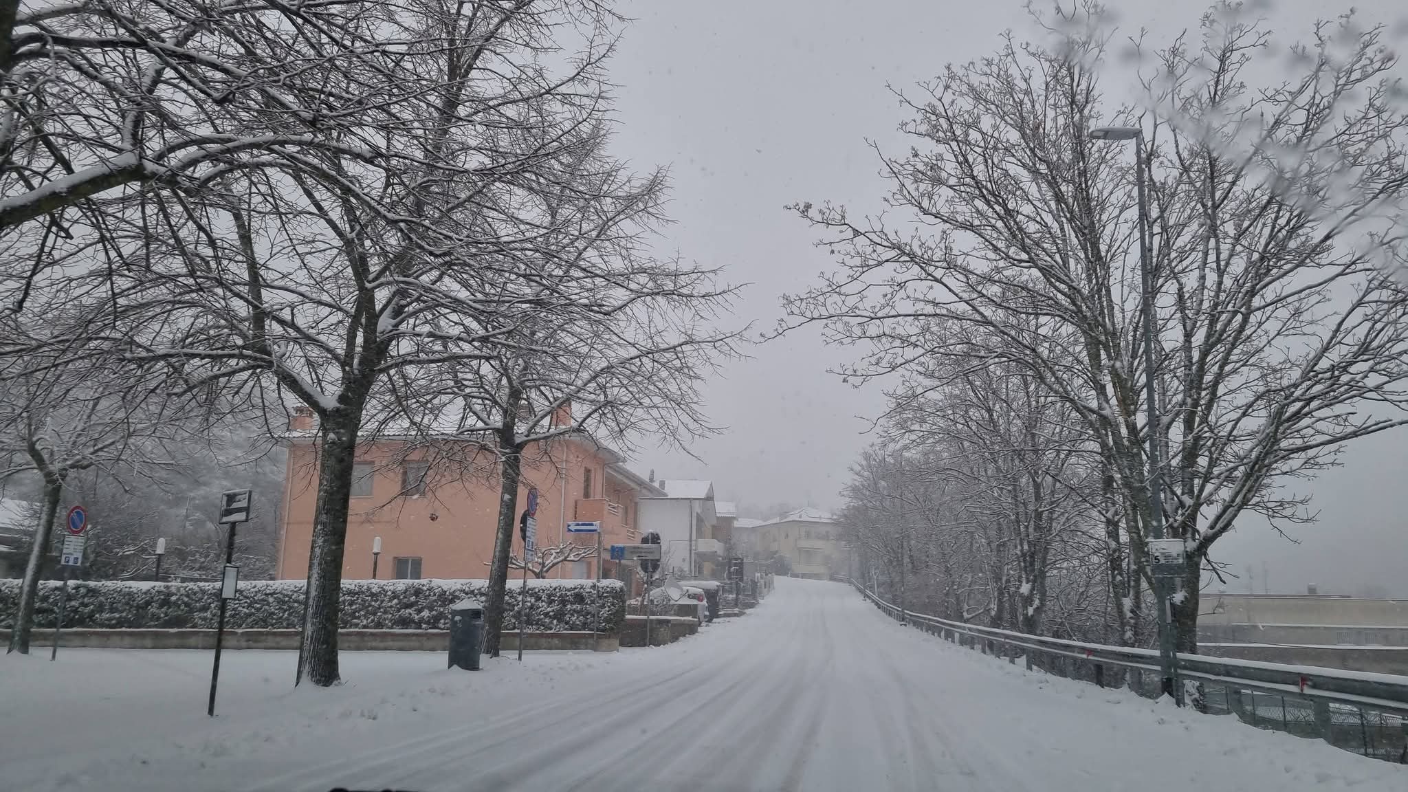 Situazione neve San Marino 6 gennaio ore 10.00