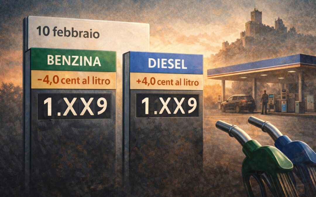 Carburanti: dal 10 febbraio benzina giù, diesel su. Ecco cosa cambia davvero