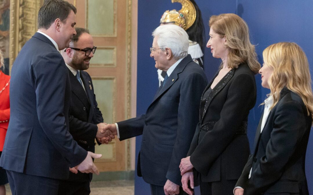 I Capitani Reggenti a San Siro per Milano-Cortina: incontro con Mattarella