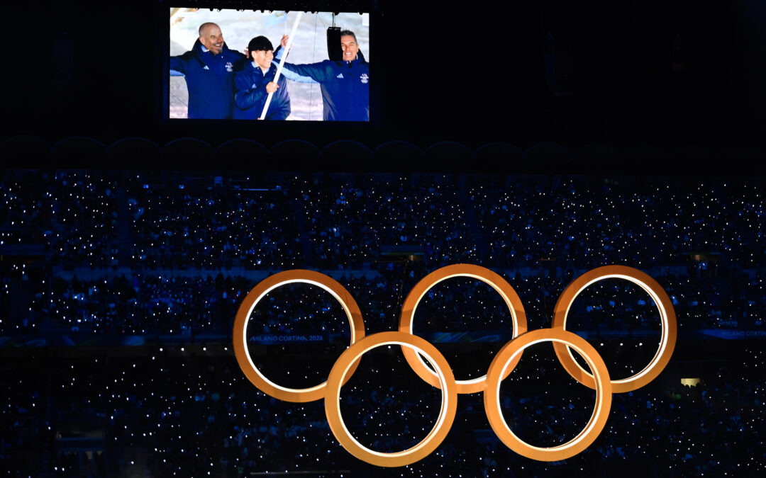 La notte dell’Olimpiade: emozioni con la bandiera di San Marino da Livigno