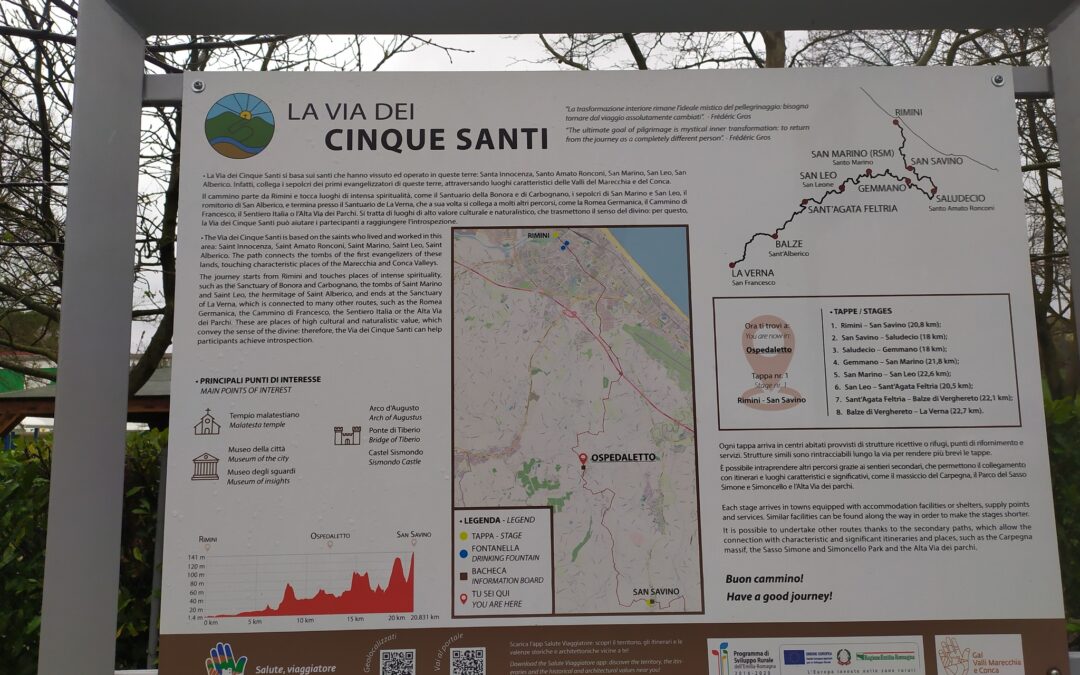 Nasce il Percorso dei Cinque Santi tra Rimini e l’Appennino