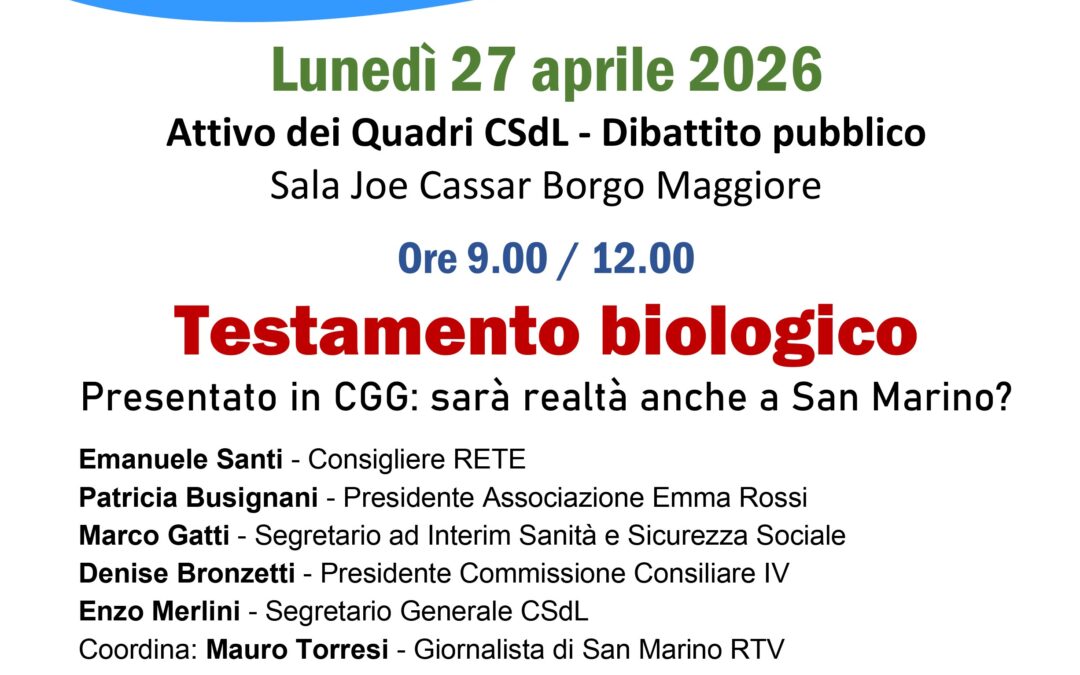 Testamento biologico, confronto aperto in Consiglio a San Marino