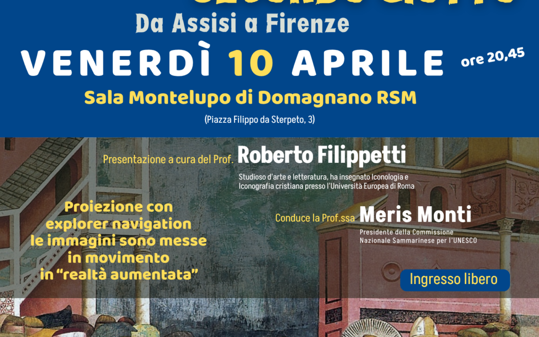 San Francesco e Giotto, incontro a Domagnano il 10 aprile