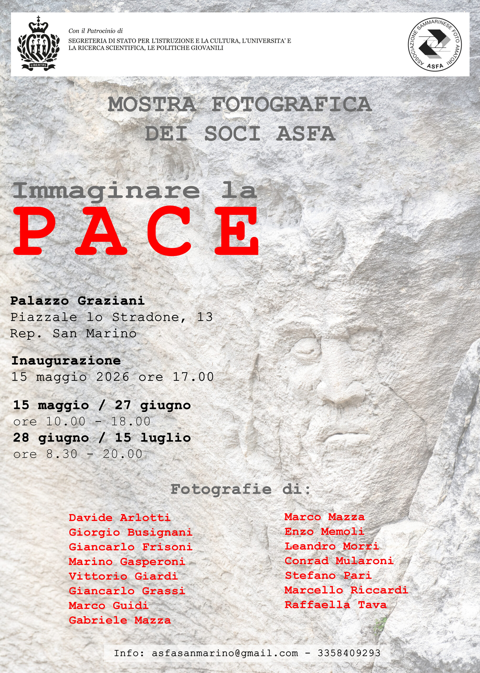 San Marino, a Palazzo Graziani la mostra fotografica “Immaginare la Pace”