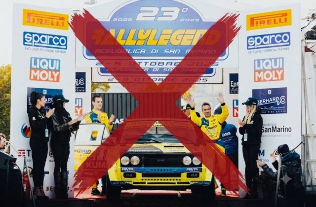 Rallylegend esclude Paolo Diana per un adesivo. E il pubblico risponde: “Quest’anno stiamo a casa”