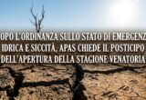Emergenza siccità, APAS chiede di rinviare l’apertura della caccia a San Marino