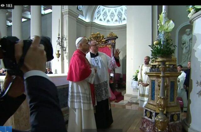 Papa Leone XIV in Basilica, l’omaggio alle reliquie di San Marino