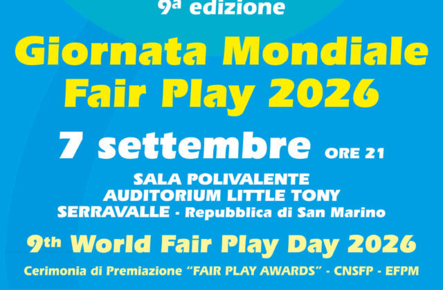San Marino celebra il Fair Play, svelati i conduttori