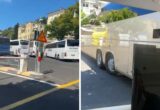 San Marino, pullman in trappola al terminal: «Qui si rischia di mettere sotto qualcuno»