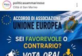 Dopo Facebook, tocca a Instagram: sull’accordo con l’Europa parte un secondo sondaggio. E questa volta vota un’altra San Marino