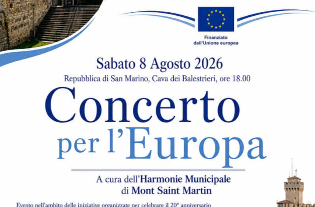 San Marino, concerto dell’Harmonie Municipale alla Cava dei Balestrieri