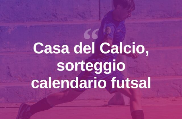 Futsal, domani sera i sorteggi del Campionato Sammarinese 2026-27