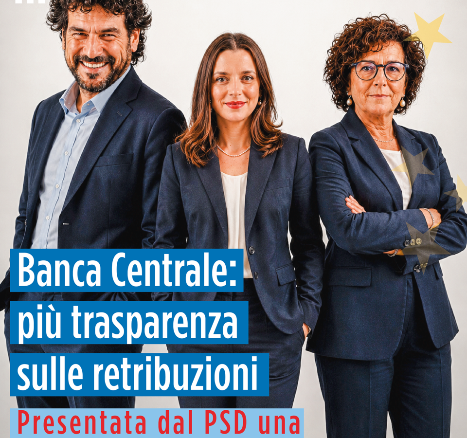 PSD: “Banca Centrale, chiarezza sugli stipendi dei vertici”. Presentata interrogazione