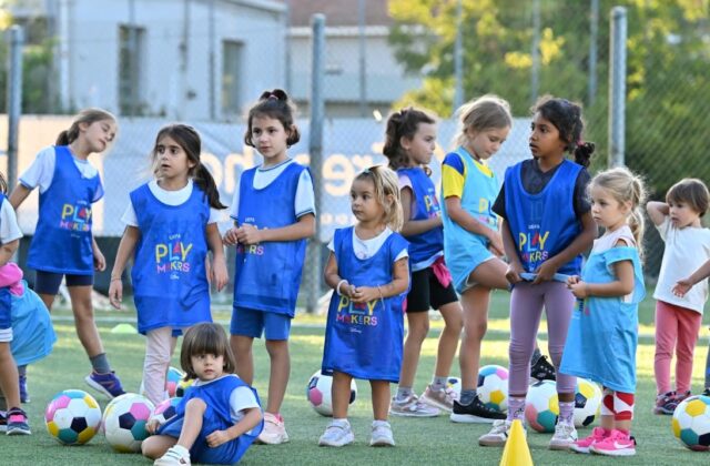 Calcio e Disney, riparte UEFA Playmakers: a Dogana bambine in campo con Inside Out 2