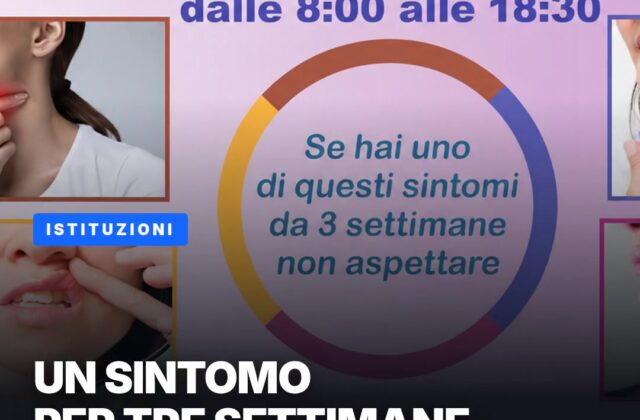 Visite gratis per i tumori testa-collo: due giorni all’Ospedale