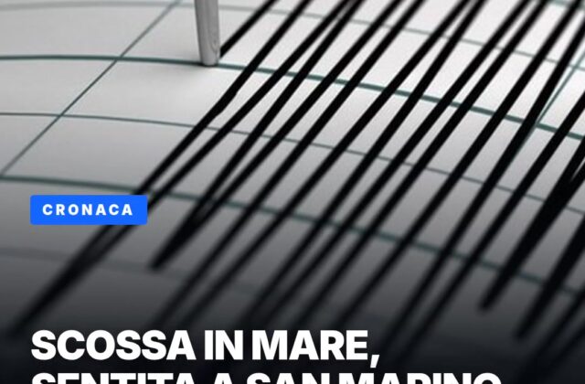 Scossa in mare davanti a Rimini, avvertita anche a San Marino