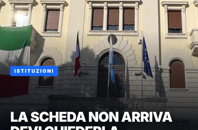 Comites, la scheda non arriva: va chiesta entro il 4 novembre