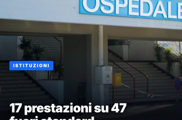 Liste d’attesa: 17 prestazioni su 47 fuori standard