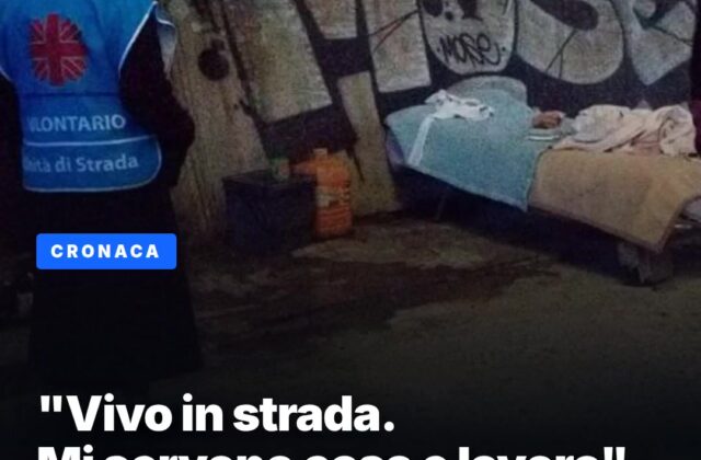 Vanessa, 29 anni: “Vivo in strada, cerco casa e lavoro”