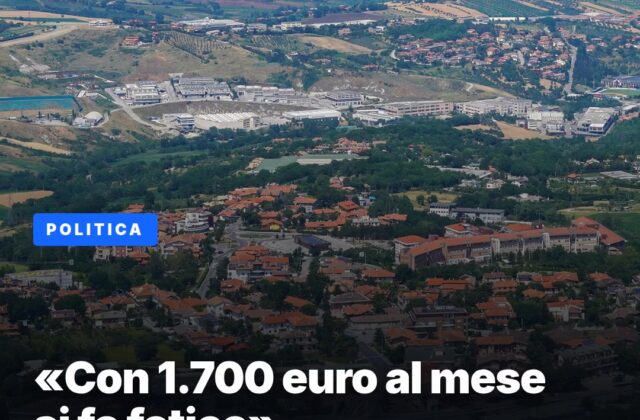 Ciacci: «Con 1.700 euro al mese si fa fatica»