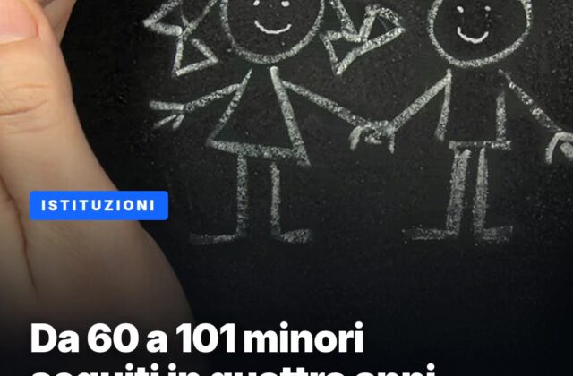 Tutela Minori, i casi attivi quasi raddoppiati in quattro anni