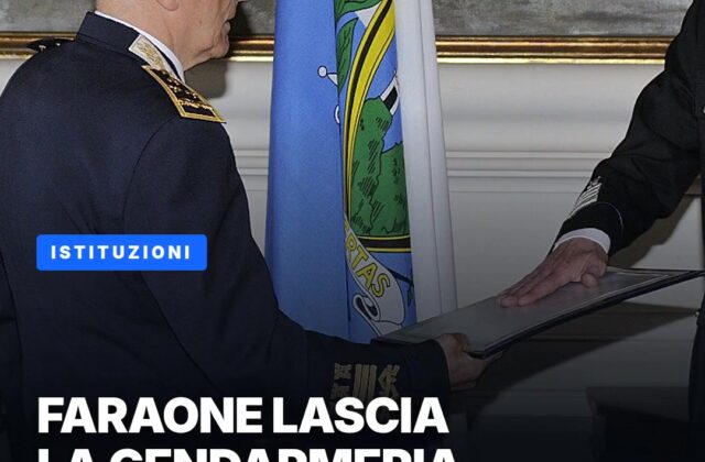 Faraone lascia il comando   della Gendarmeria
