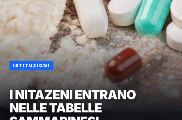 San Marino aggiorna la lista delle droghe: dentro i nitazeni