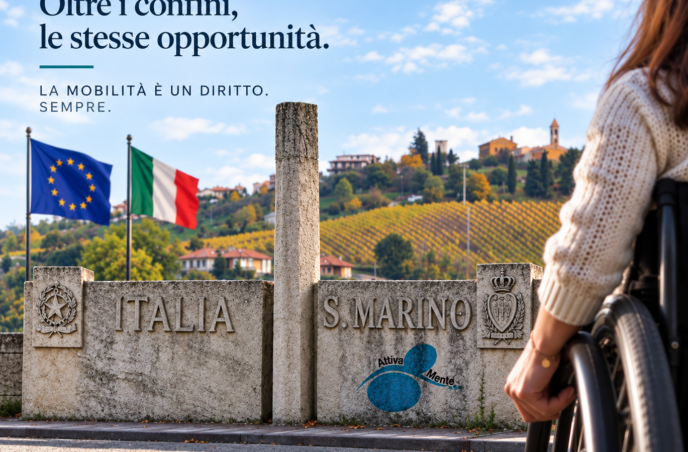 Disabilità e mobilità, Attiva-Mente: «Oltre confine non si perdano diritti e opportunità»