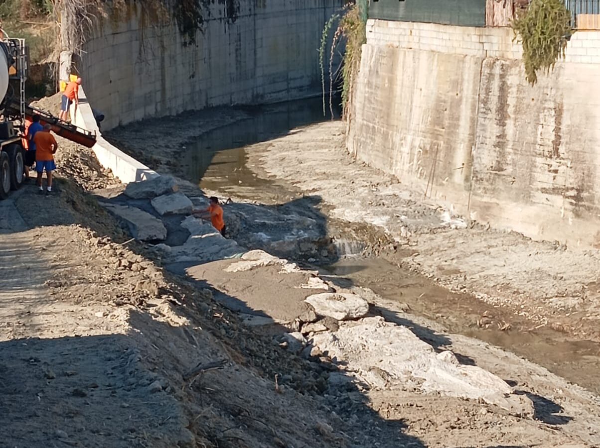 Dogana, partiti i lavori sul muro Saponaia lungo il torrente Ausa